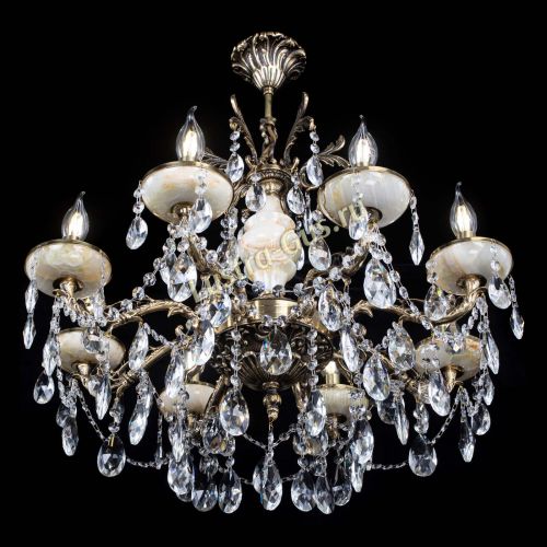 Люстра бронзовая Оникс №8/2 журавлик в Сочи Гусь Хрустальный