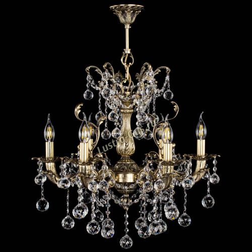 Люстра бронзовая Селена №6/2 шар в Сочи Гусь Хрустальный