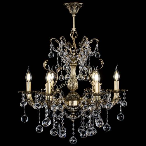 Люстра бронзовая Селена №6/2 шар в Сочи Гусь Хрустальный