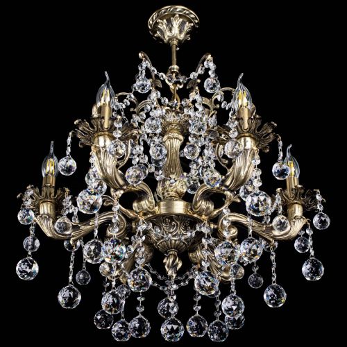 Люстра бронзовая Селена №6/2 шар в Сочи Гусь Хрустальный