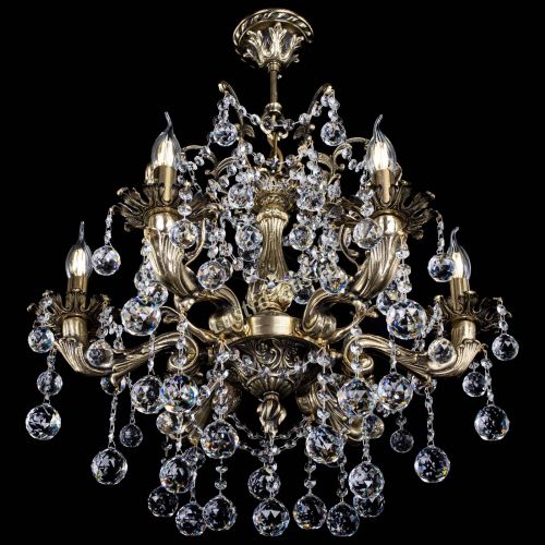 Люстра бронзовая Селена №6/2 шар в Сочи Гусь Хрустальный