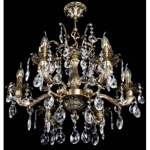 Люстра бронзовая Селена №6 баден в Сочи Гусь Хрустальный