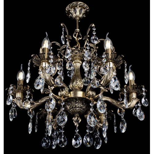 Люстра бронзовая Селена №6 баден в Сочи Гусь Хрустальный