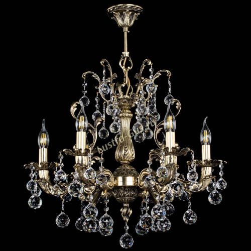 Люстра бронзовая Селена №6 шар в Сочи Гусь Хрустальный