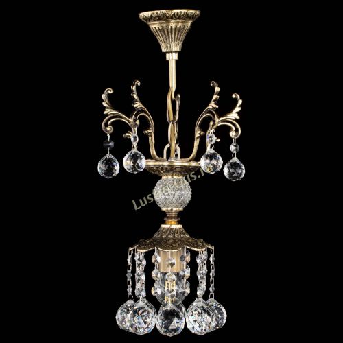 Люстра бронзовая София №1/1 шар в Сочи Гусь Хрустальный