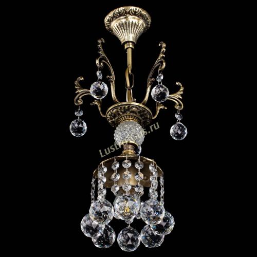 Люстра бронзовая София №1/1 шар в Сочи Гусь Хрустальный