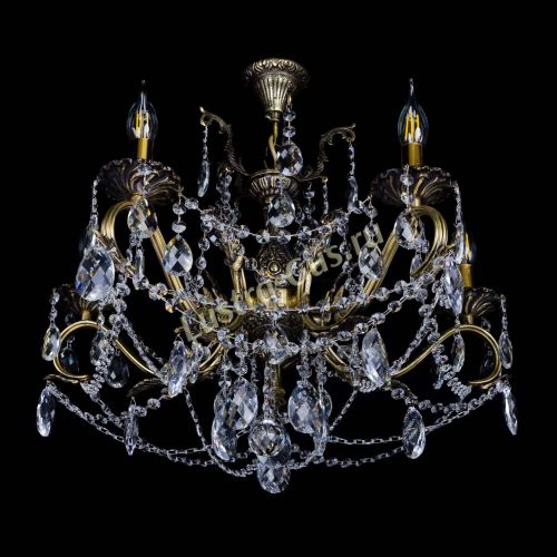 Бронзовая люстра Валери №5 баден в Сочи Гусь Хрустальный