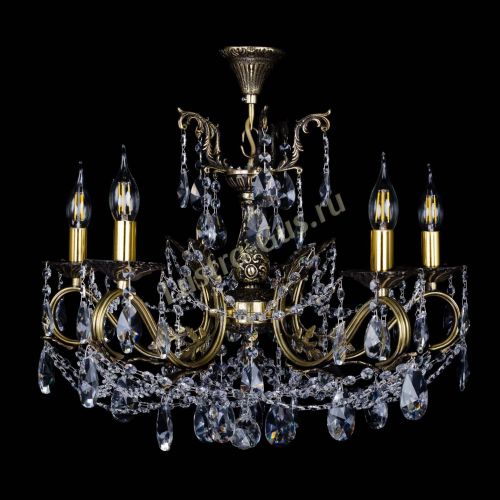 Бронзовая люстра Валери №5 лучик в Сочи Гусь Хрустальный