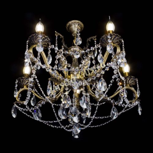 Бронзовая люстра Валери №5 лучик в Сочи Гусь Хрустальный