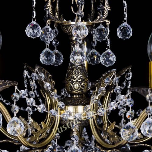 Бронзовая люстра Валери №5 шар в Сочи Гусь Хрустальный