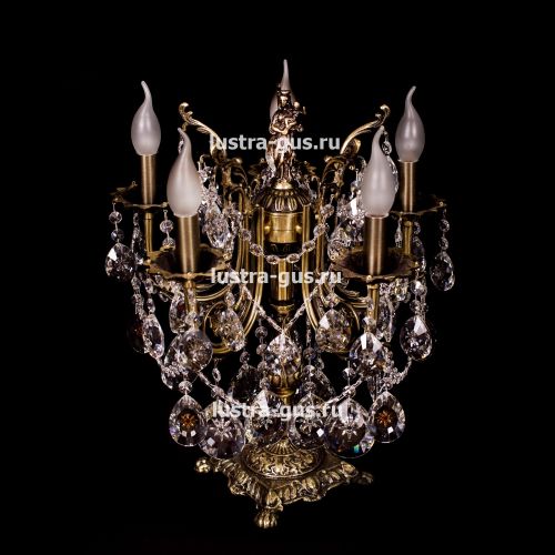 Бронзовая настольная лампа Луиза в Сочи Гусь Хрустальный