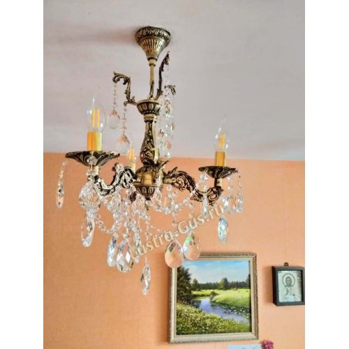 Люстра бронзовая Мелания №3 в Сочи Гусь Хрустальный