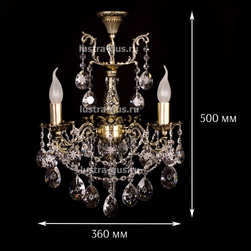 Люстра бронзовая Мелания №3 в Сочи Гусь Хрустальный