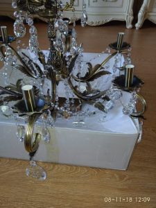 Люстра бронзовая Мелания №6/2 в Сочи отзыв и фото покупателя