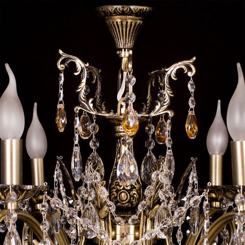 Люстра бронзовая Мелания №6/2 в Сочи Гусь Хрустальный