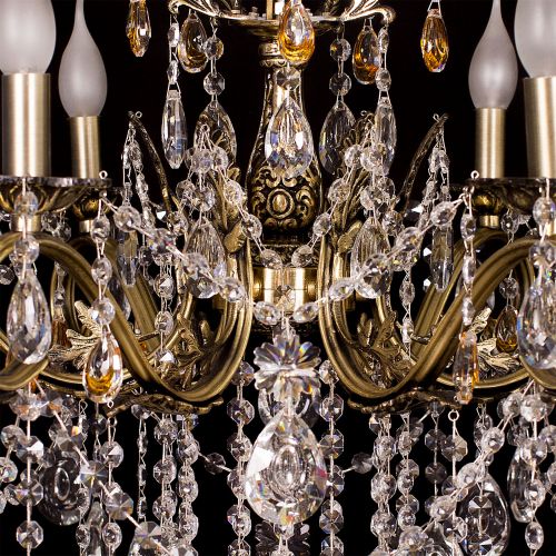 Люстра бронзовая Мелания №6/2 в Сочи Гусь Хрустальный