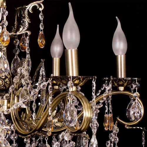 Люстра бронзовая Мелания №6/2 в Сочи Гусь Хрустальный