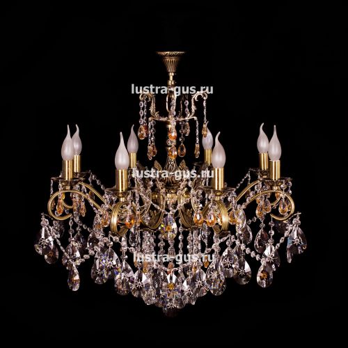 Люстра бронзовая Мелания №8/2 в Сочи Гусь Хрустальный