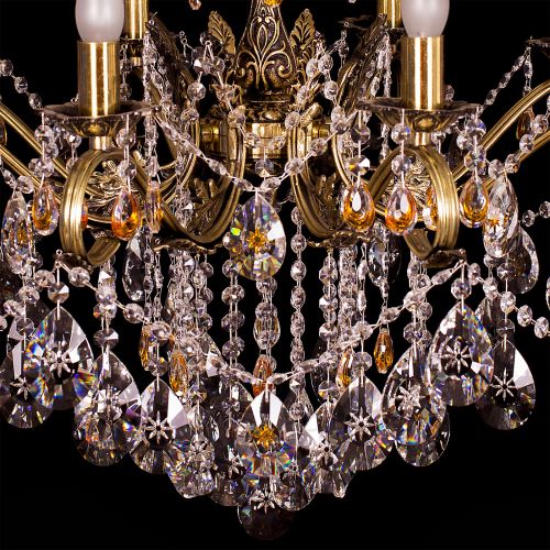 Люстра бронзовая Мелания №8/2 в Сочи Гусь Хрустальный