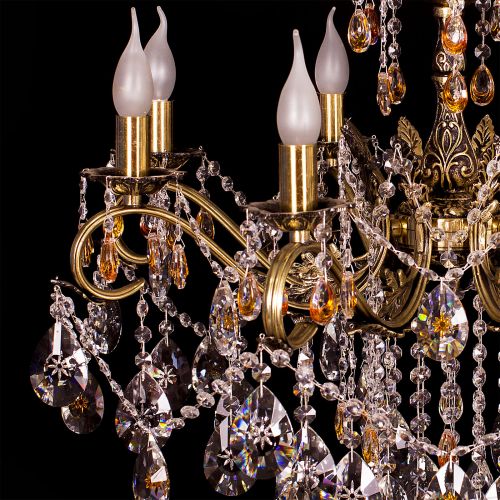 Люстра бронзовая Мелания №8/2 в Сочи Гусь Хрустальный