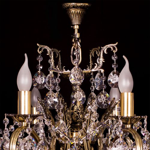 Люстра бронзовая Мелания №8/3 в Сочи Гусь Хрустальный