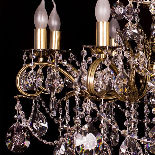 Люстра бронзовая Мелания №8/3 в Сочи Гусь Хрустальный