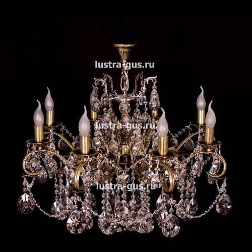 Люстра бронзовая Мелания №8/3 в Сочи Гусь Хрустальный