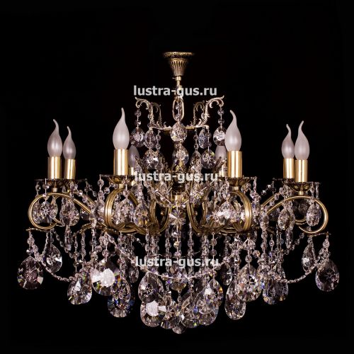 Люстра бронзовая Мелания №8/3 в Сочи Гусь Хрустальный