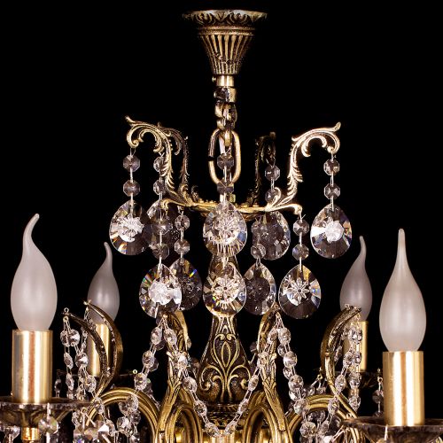 Люстра бронзовая Мелания №8 в Сочи Гусь Хрустальный