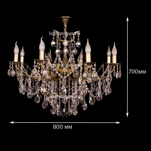Люстра бронзовая Мелания №8 в Сочи Гусь Хрустальный