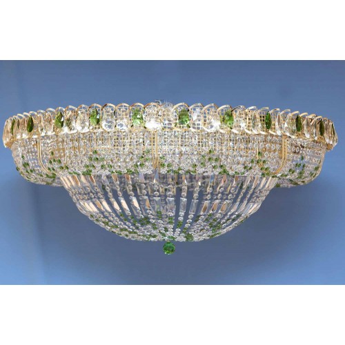 Люстра Кольцо 1000 мм Купол цветная в Сочи Гусь Хрустальный