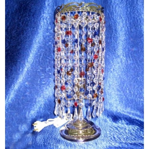 Лампа настольная Анжелика Меланж Карандаш в Сочи Гусь Хрустальный