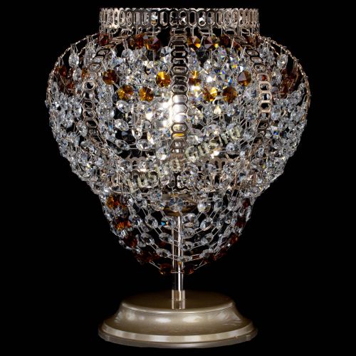 Настольная лампа Альфа №1 чайная в Сочи Гусь Хрустальный