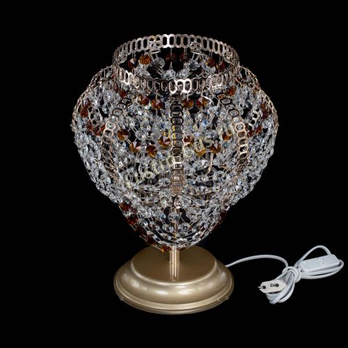 Настольная лампа Альфа №1 чайная в Сочи Гусь Хрустальный