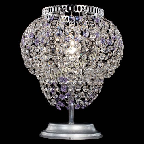 Настольная лампа Альфа №1 фиолетовая в Сочи Гусь Хрустальный