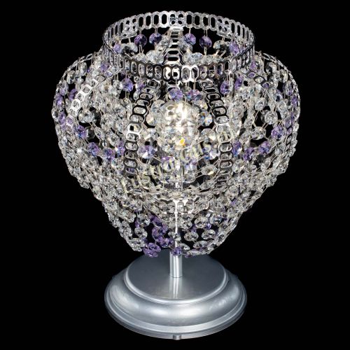 Настольная лампа Альфа №1 фиолетовая в Сочи Гусь Хрустальный
