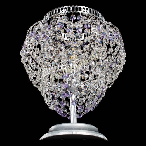 Настольная лампа Альфа №1 фиолетовая в Сочи Гусь Хрустальный