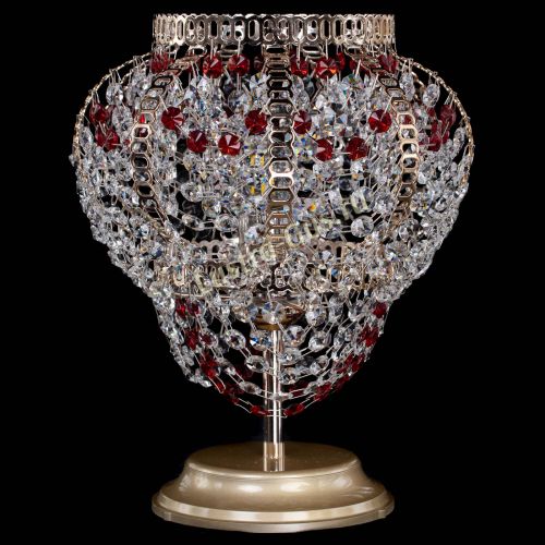 Настольная лампа Альфа №1 красная в Сочи Гусь Хрустальный