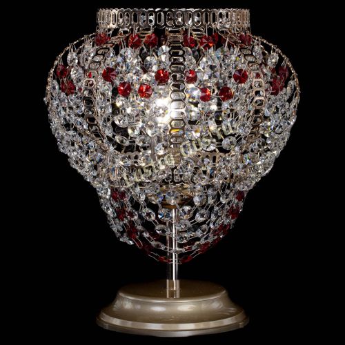 Настольная лампа Альфа №1 красная в Сочи Гусь Хрустальный