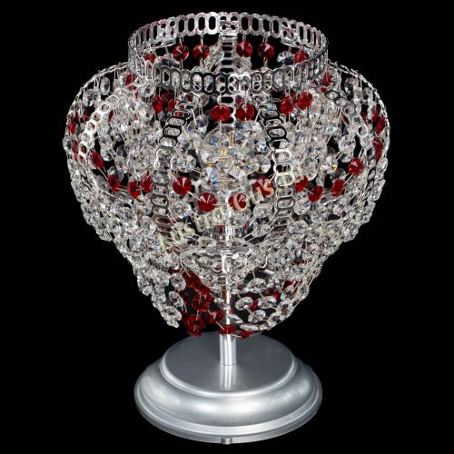 Настольная лампа Альфа №1 красная в Сочи Гусь Хрустальный