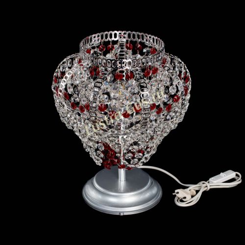 Настольная лампа Альфа №1 красная в Сочи Гусь Хрустальный