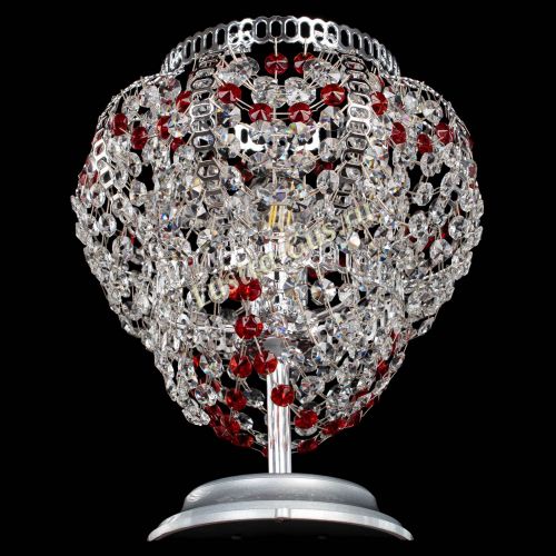 Настольная лампа Альфа №1 красная в Сочи Гусь Хрустальный