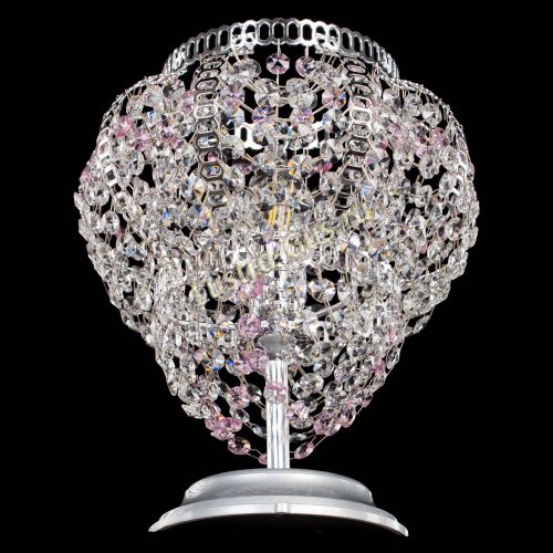 Настольная лампа Альфа №1 розовая в Сочи Гусь Хрустальный