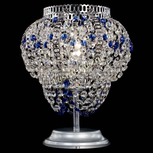 Настольная лампа Альфа №1 синяя в Сочи Гусь Хрустальный