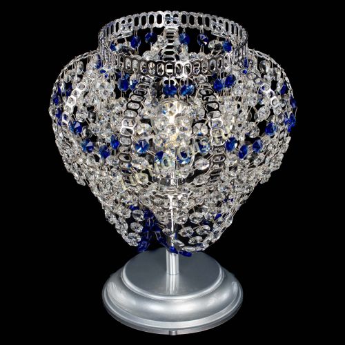 Настольная лампа Альфа №1 синяя в Сочи Гусь Хрустальный