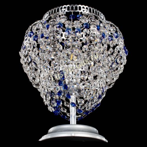 Настольная лампа Альфа №1 синяя в Сочи Гусь Хрустальный