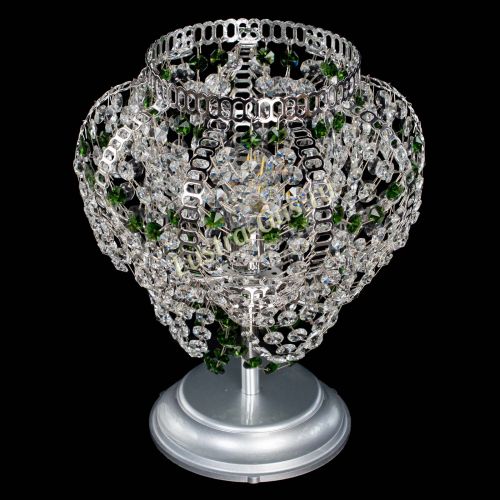 Настольная лампа Альфа №1 зеленая в Сочи Гусь Хрустальный