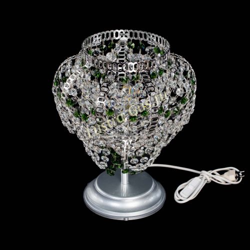Настольная лампа Альфа №1 зеленая в Сочи Гусь Хрустальный