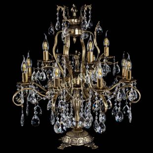 Бронзовая настольная лампа Алфея №12 Баден