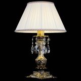 Бронзовая настольная лампа Антик №1 Лучик с абажуром в Сочи